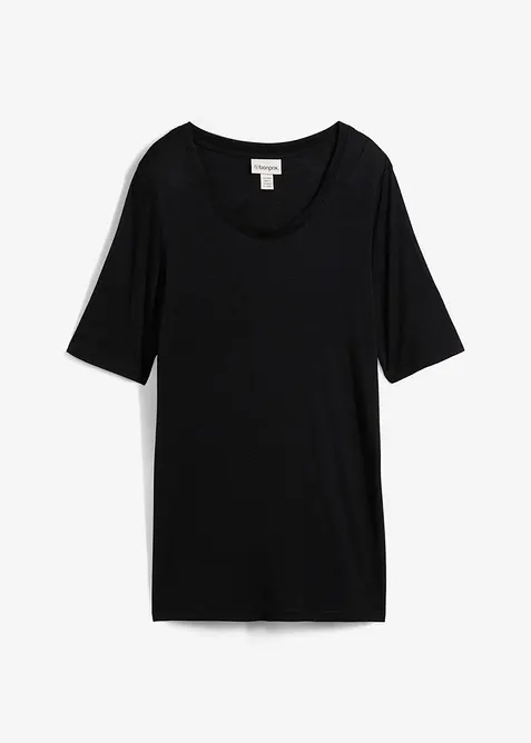 T-shirt long en viscose douce, bonprix
