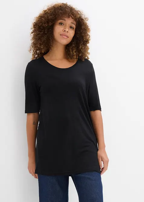 T-shirt long en viscose douce, bonprix