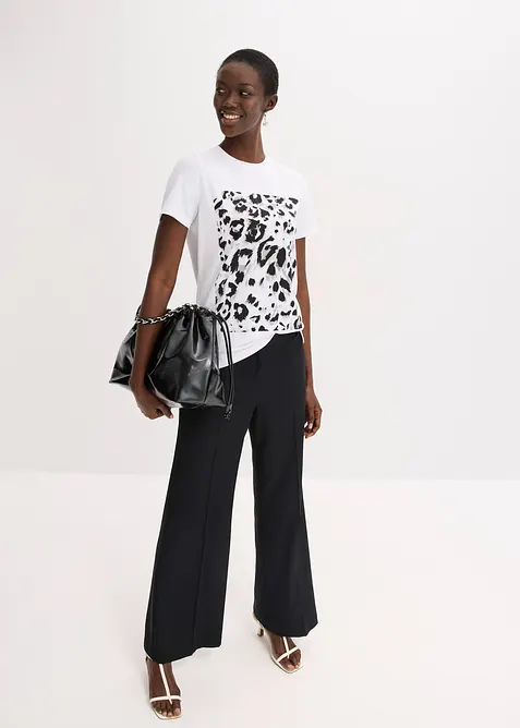 T-shirt à imprimé léopard, bonprix