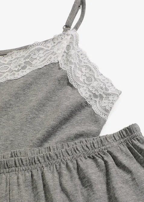 Pyjashort avec bordure dentelle, bonprix