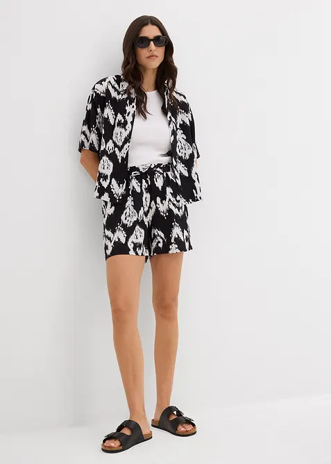 Short à taille élastiquée en viscose, bonprix