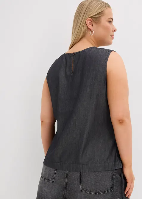 Top en jean de coton, bonprix