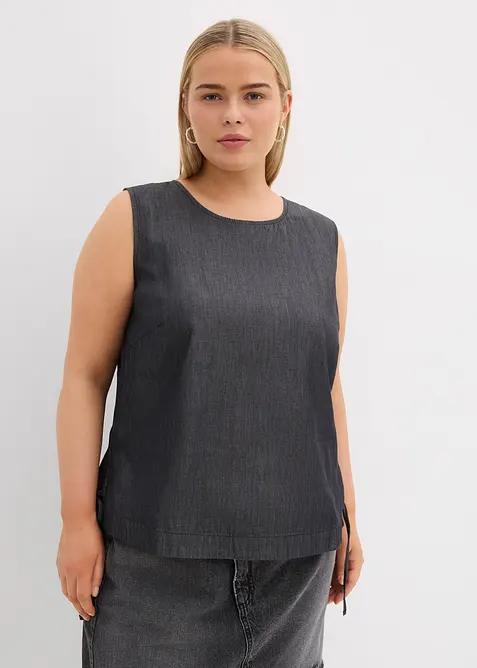 Top en jean de coton, bonprix