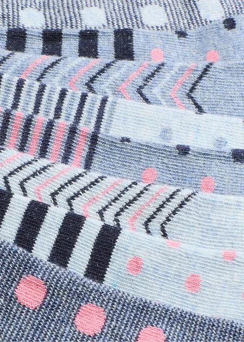 Lot de 8 paires de socquettes coton, bonprix