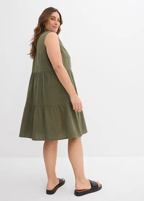 Robe-tunique légère en gaze de coton, bonprix