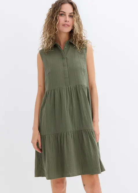 Robe-tunique légère en gaze de coton, bonprix