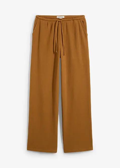 Pantalon 100% coton texturé, bonprix