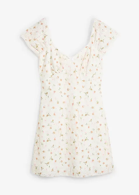 Robe en dentelle avec imprimé fleuri, bonprix