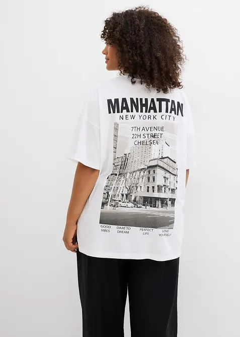 T-shirt oversize 100% coton, bonprix