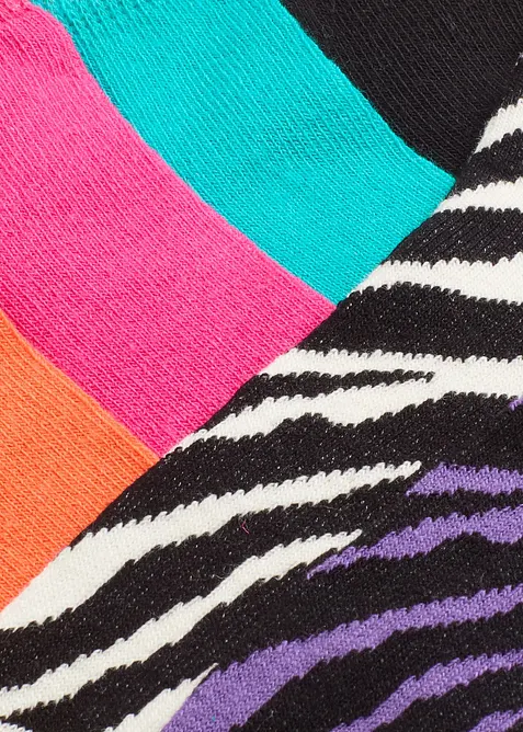 Lot de 6 paires de chaussettes courtes coton, bonprix