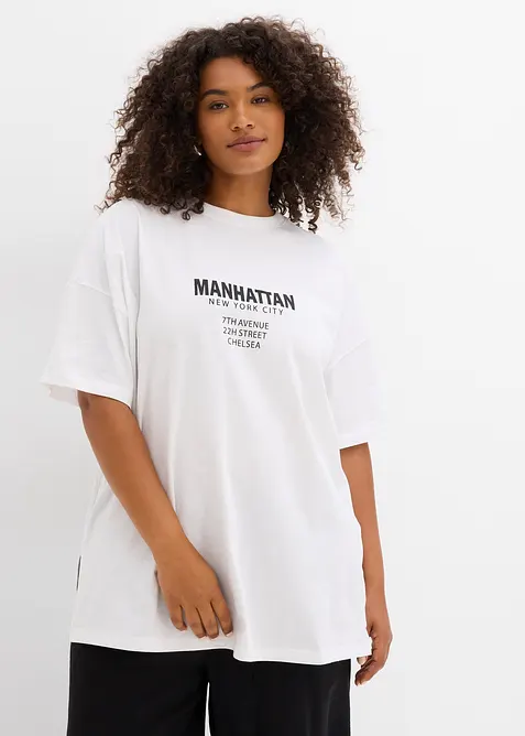 T-shirt oversize 100% coton, bonprix