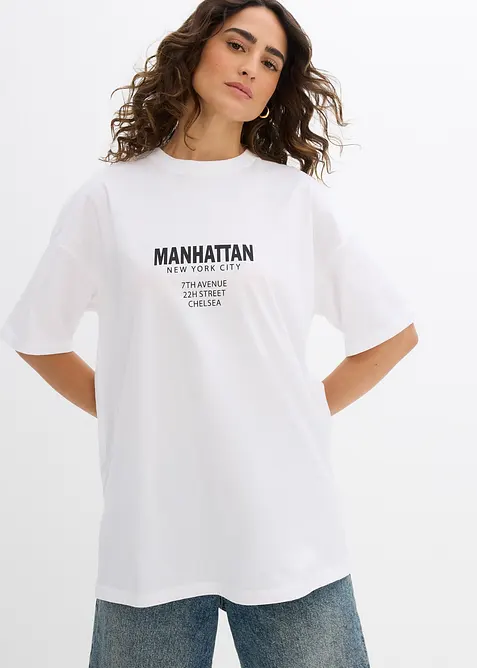 T-shirt oversize 100% coton, bonprix