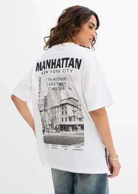T-shirt oversize 100% coton, bonprix