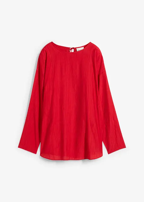 Blouse oversize en crépon de viscose mélangée, bonprix