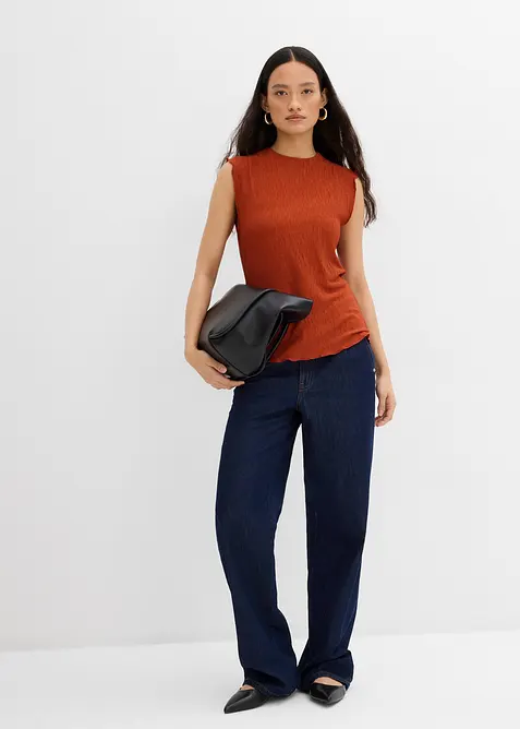 Top en cr&eacute;pon textur&eacute;, bonprix