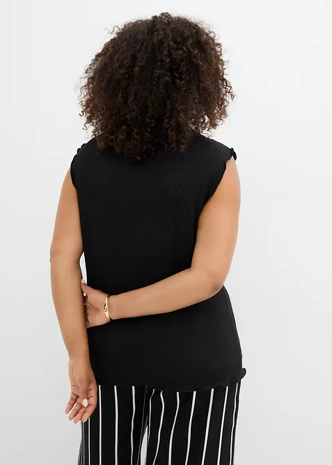 Top en crépon texturé, bonprix