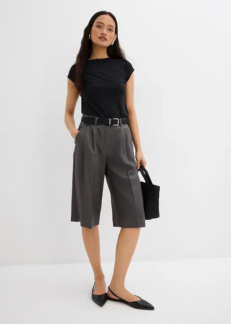 Top côtelé doux en modal mélangé, bonprix