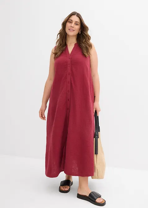 Robe blouse en gaze de coton, bonprix