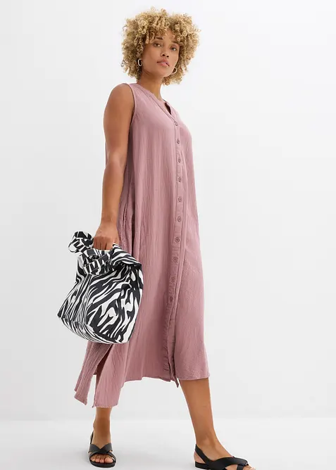 Robe blouse en gaze de coton, bonprix