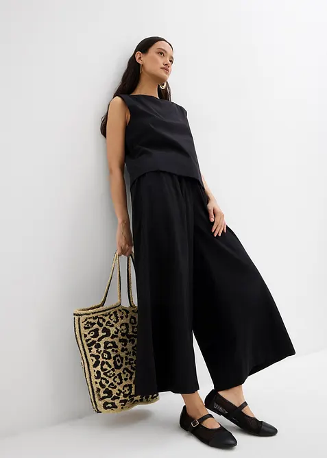 Jupe-culotte ample 100% coton, bonprix