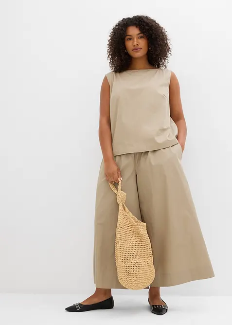 Jupe-culotte ample 100% coton, bonprix