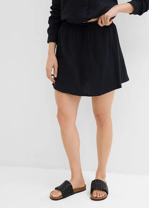 Jupe-short en gaze de coton, bonprix