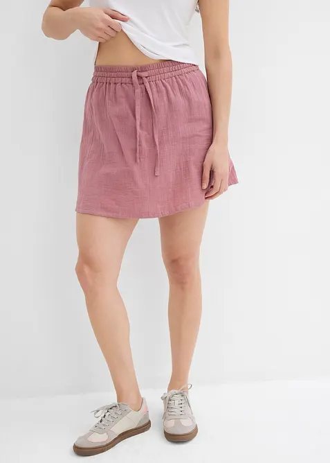 Jupe-short en gaze de coton, bonprix