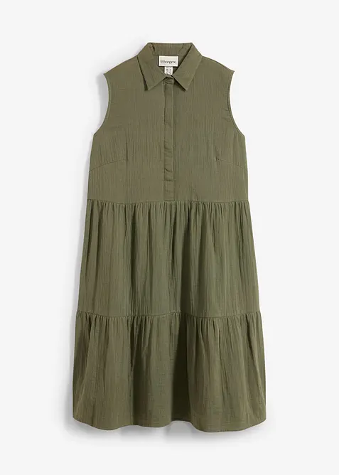 Robe-tunique légère en gaze de coton, bonprix