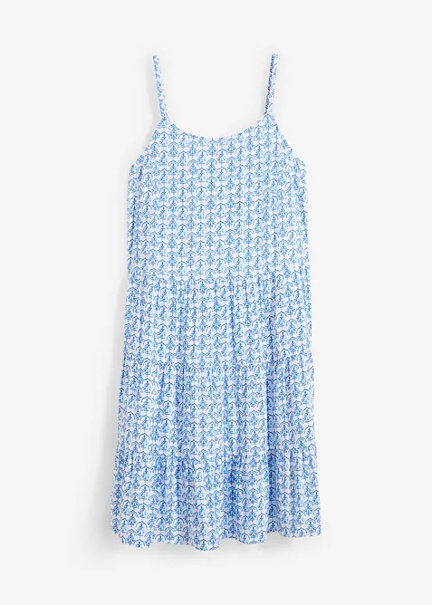 Robe fluide en viscose &agrave; fines bretelles, bonprix