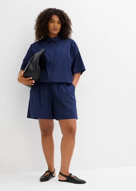 Short 100% coton avec taille élastiquée, bonprix