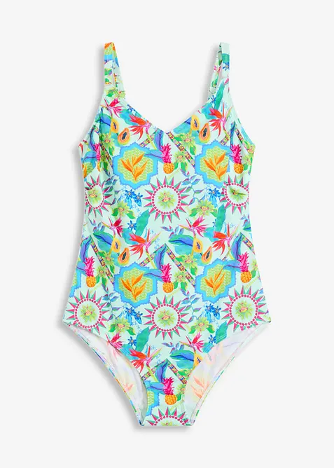 Maillot 1 pièce à encolure V, bonprix