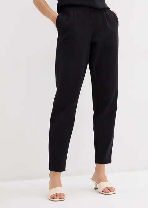 Pantalon en maille piquée, longueur cheville, bonprix