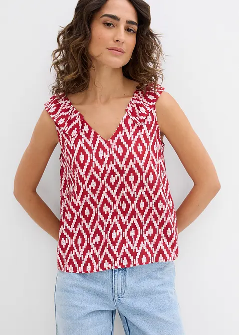 Blouse sans manches en viscose fluide, bonprix