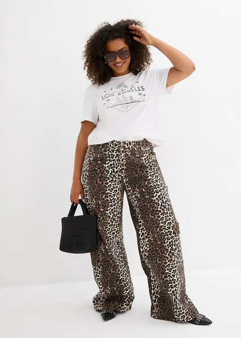 T-shirt raccourci en jersey, bonprix