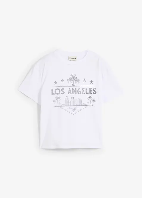 T-shirt raccourci en jersey, bonprix