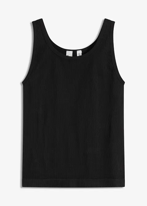 Long débardeur côtelé sans coutures, bonprix