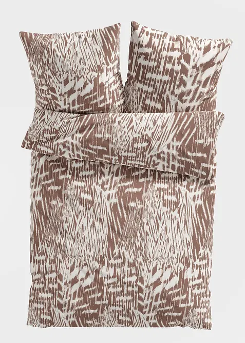 Parure de lit avec imprim&eacute; textur&eacute;, bonprix