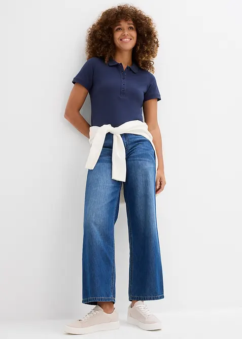 Polo en maille piquée 100% coton, bonprix