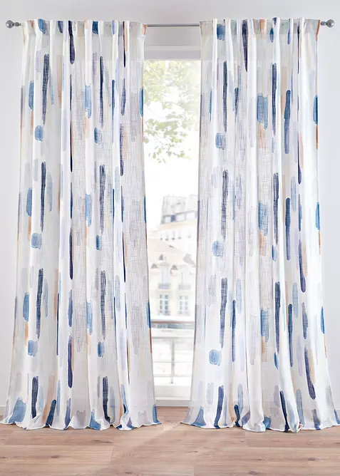 Rideau avec imprimé rayé (1 pce), bonprix