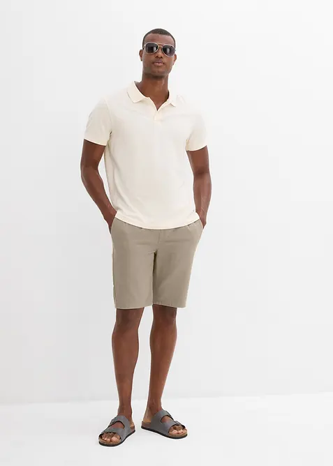 Bermuda 100% coton à taille élastiquée, Regular, bonprix