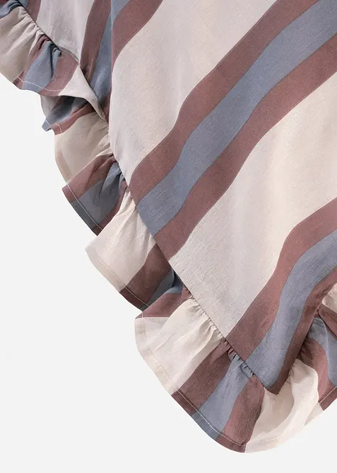 Parure de lit rayée à volants, bonprix