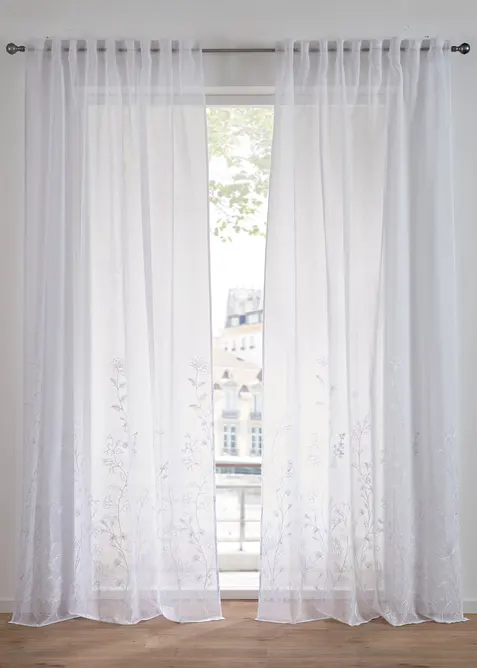 Voilage avec polyester recyclé (1 pce), bonprix