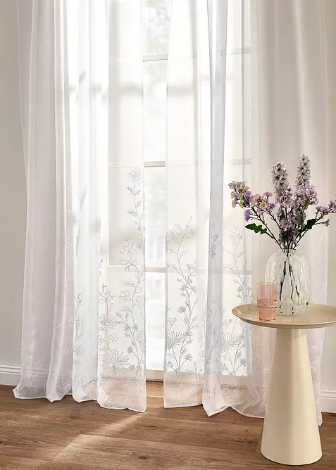 Voilage avec polyester recyclé (1 pce), bonprix