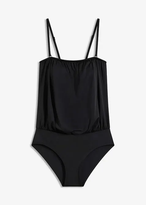 Maillot 1 pièce bandeau à bretelles amovibles, bonprix