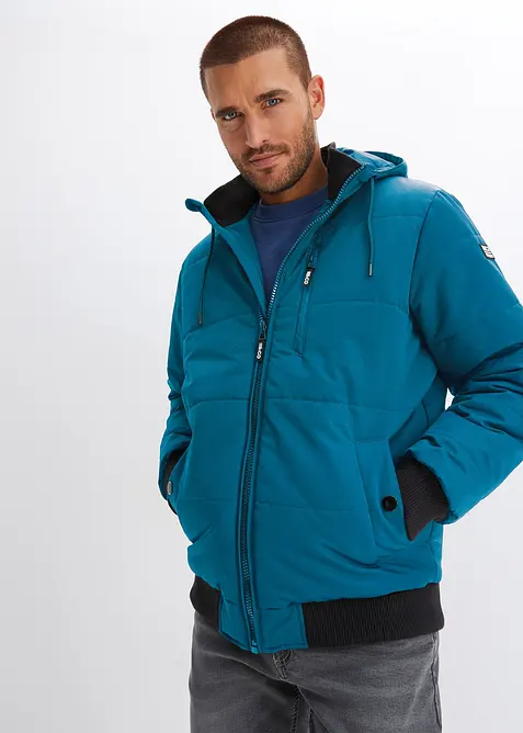 Blouson d’hiver matelassé à capuche, bonprix