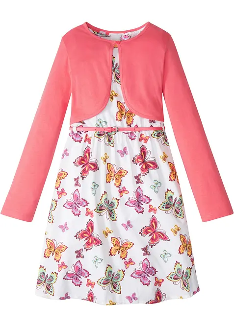 Robe + ceinture + boléro (ens. 3 pces), bonprix