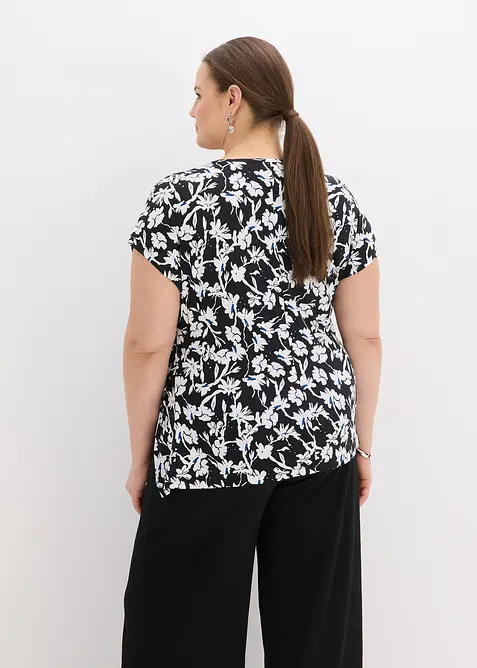 T-shirt avec effet noué, bonprix