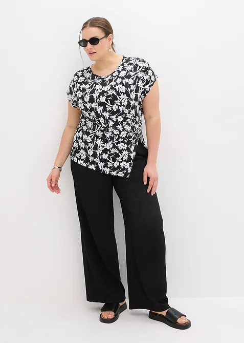 T-shirt avec effet noué, bonprix