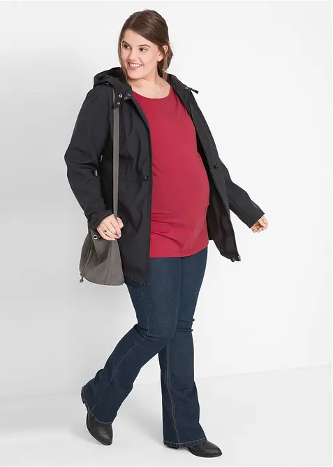 Veste softshell de grossesse et de portage, taille ajustable, bonprix