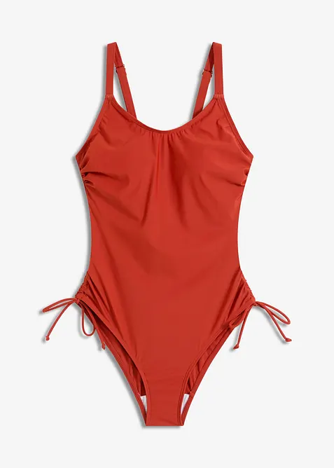 Maillot 1 pièce sculptant avec laçages, bonprix